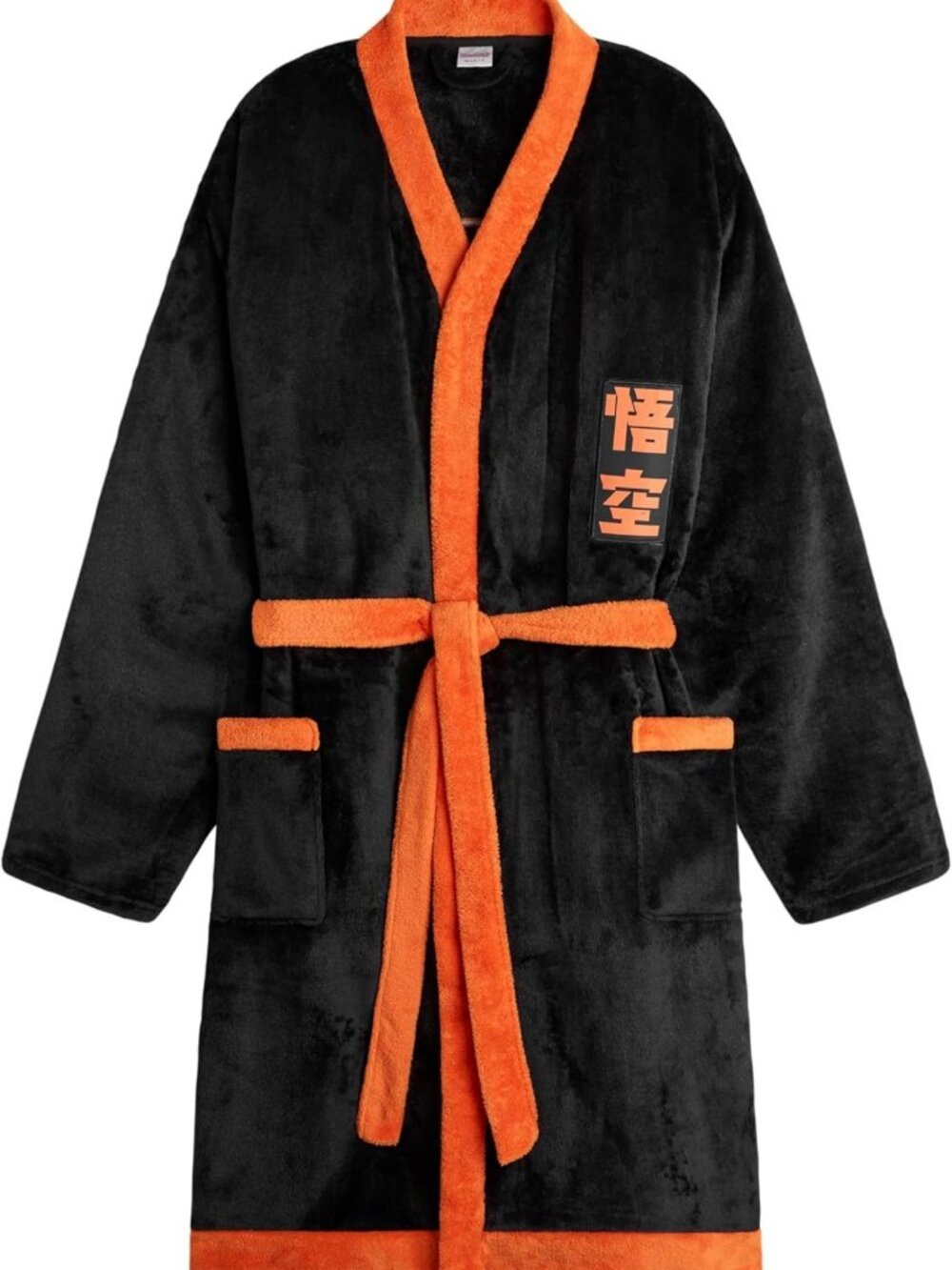 Cozy Fleece Robe for Men & Teens, Warm Plush Bathrobe, Goku Anime Gift
